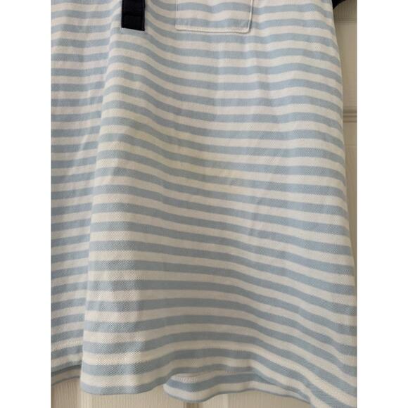 Lacoste Stripe Polo Shirt Womens size 44 small flaw - Picture 5 of 5